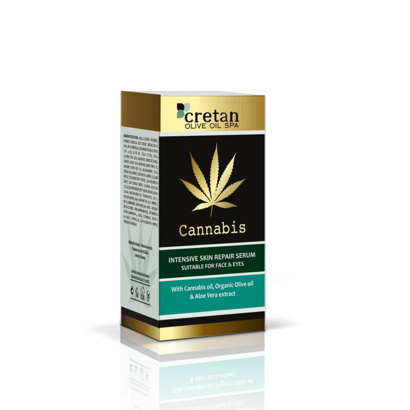 Intensive Skin Repair Serum With Cannabis Oil (30ml) Cretan Olive Oil Spa